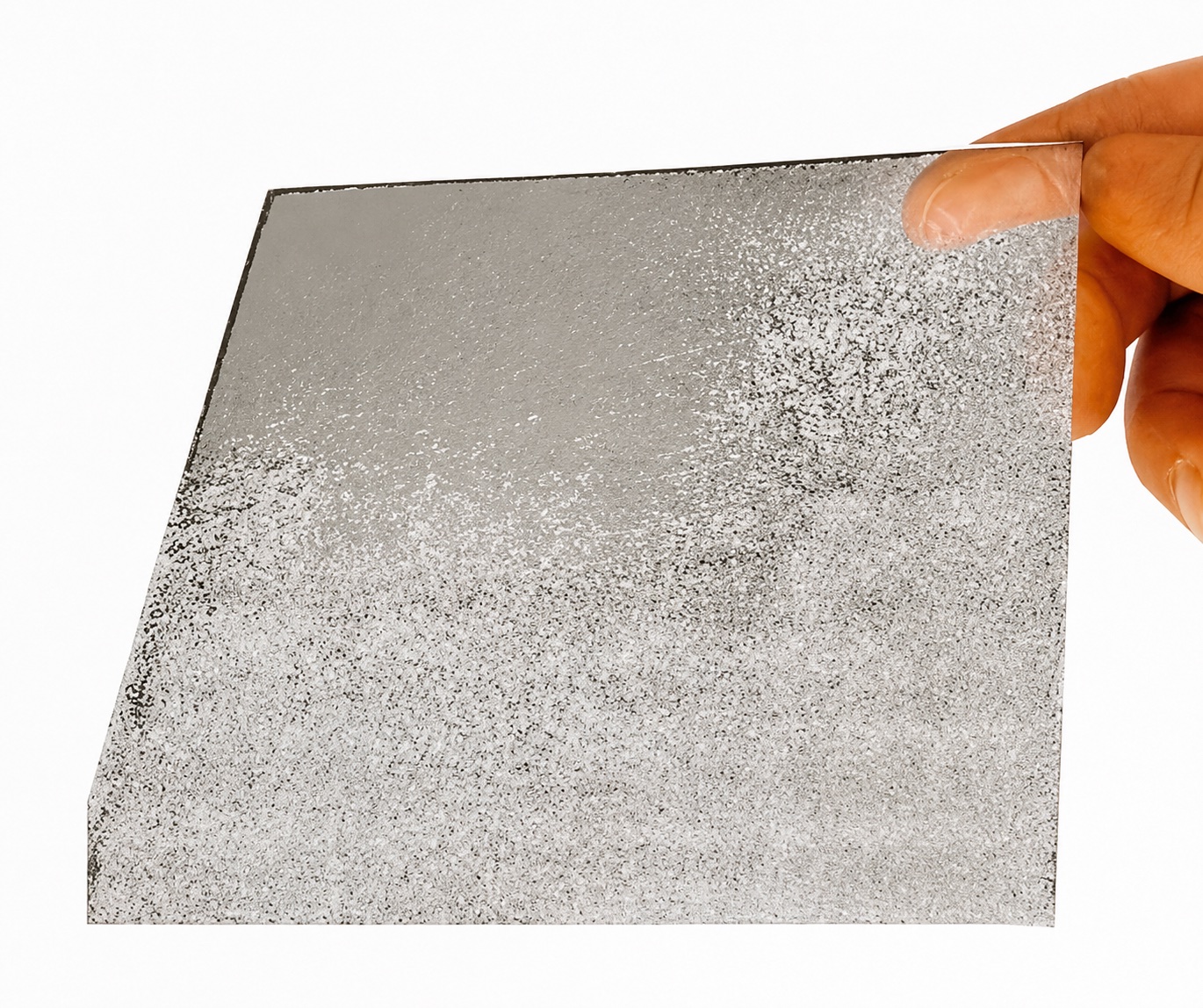 Stove glass etched and frosted from burning mixed fuels